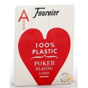 Fournier Poker Plastic - Jumbo : Rouge