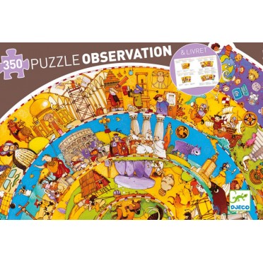 Puzzle Observation - Histoire + Livret - 350 pièces 
