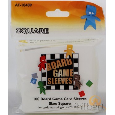 100 Board Game Sleeves 70x70mm