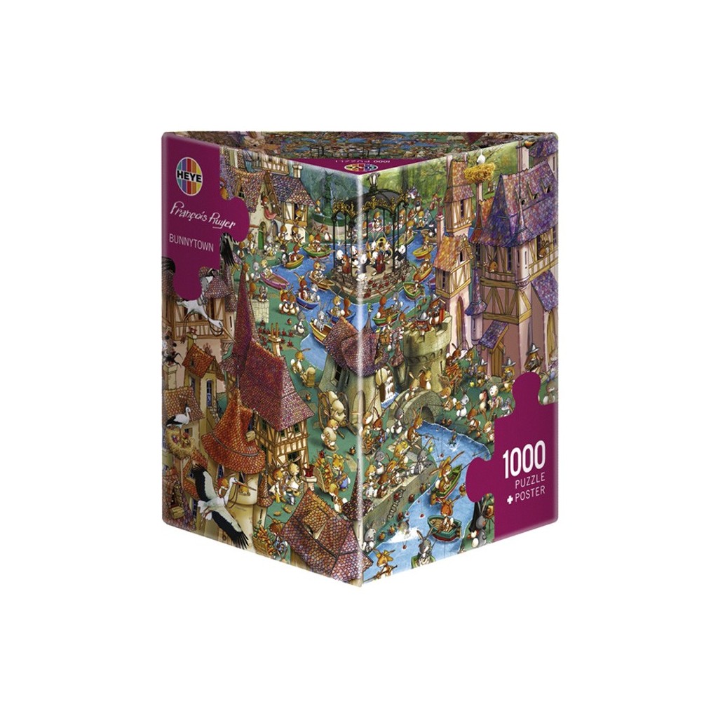 Buy Puzzle Bunnytown De Francois Ruyer 1000 Pieces Board Game Heye