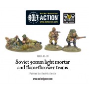 Bolt Action  -  Soviet 50mm light mortar and Flamethrower teams