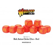 Bolt Action  - Bolt Action Orders Dice packs - Red
