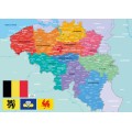 Puzzle - Carte de la Belgique - 24 Pièces 1
