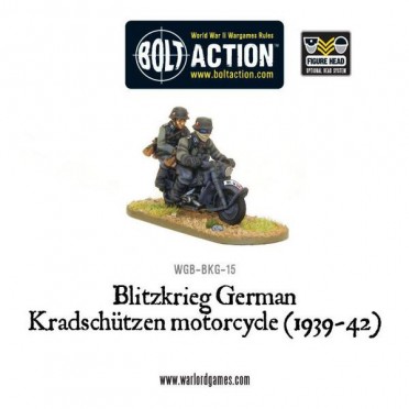 Bolt Action - Blitzkrieg German Kradschützen Motorcycle (1939-42)