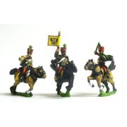 Austrian Cavalry 1805-14: Command: Hussar Officer, Standard Bearer& Trumpeter