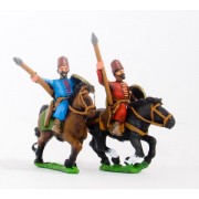 Turkoman horse archers with javelin, assorted poses