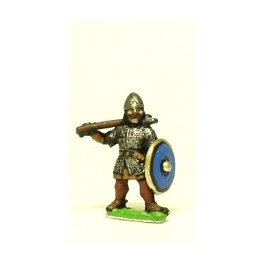 Dark Age: Dismounted Heavy Cavalry, assorted weapons & round shield