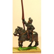 Late Medieval: Knights, 1400-1430AD in Full Plate & Great Helm, with Lance on Armoured Horse
