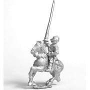 Early Renaissance: Gendarme in Closed Helm with no plume on Unarmoured Horse