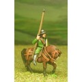 Mounted Sergeants, in Assorted Helms & Mail Coat, with Large shield & Lance on Unarmoured Horse 0