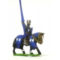 Mounted Knights, 1150-1200AD with Large Shield & Lance, in Flat Top Helm & Mail Surcoat, on Barded Horse 0