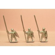Medium Infantry in assorted helms with Long Spear & Large Shield