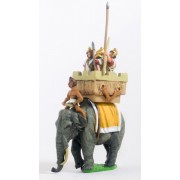Seleucid: Elephant & driver with pikeman, archer and javelinman in howdah