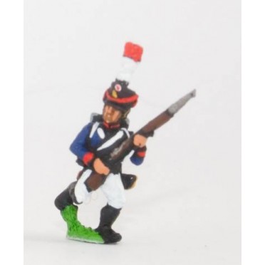 French: Young Guard 1809-1815: TirailleursGrenadiers or TirailleursChasseurs: Advancing with Musket at 45 degrees