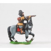 ECW: Mounted Arquebusier in Cuirass and Morion, firing