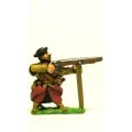 16-17th Century Polish: Musketeer with Rest, firing 0