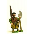 16-17th Century Polish: Musketeer with 2 Handed Axe, with shouldered Musket 0