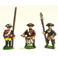 Seven Years War Prussian: Command: Musketeer Officer, Standard Bearer (with flag pole only - no cast metal flag) & Drummer 0