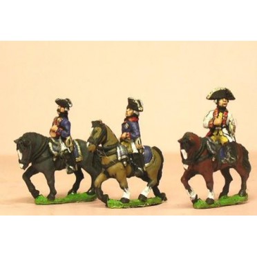 Seven Years War Prussian: Command: Mounted General and Staff Officers