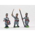 British 1814-15: Command: Officers, Standard Bearers & Drummers in Greatcoat 0