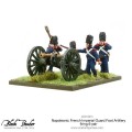 Napoleonic French Imperial Guard Foot Artillery firing 6-pdr 0