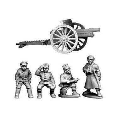Bolshevik Field Gun and Crew