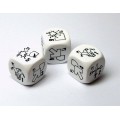 Open Combat specialist dice - White 0