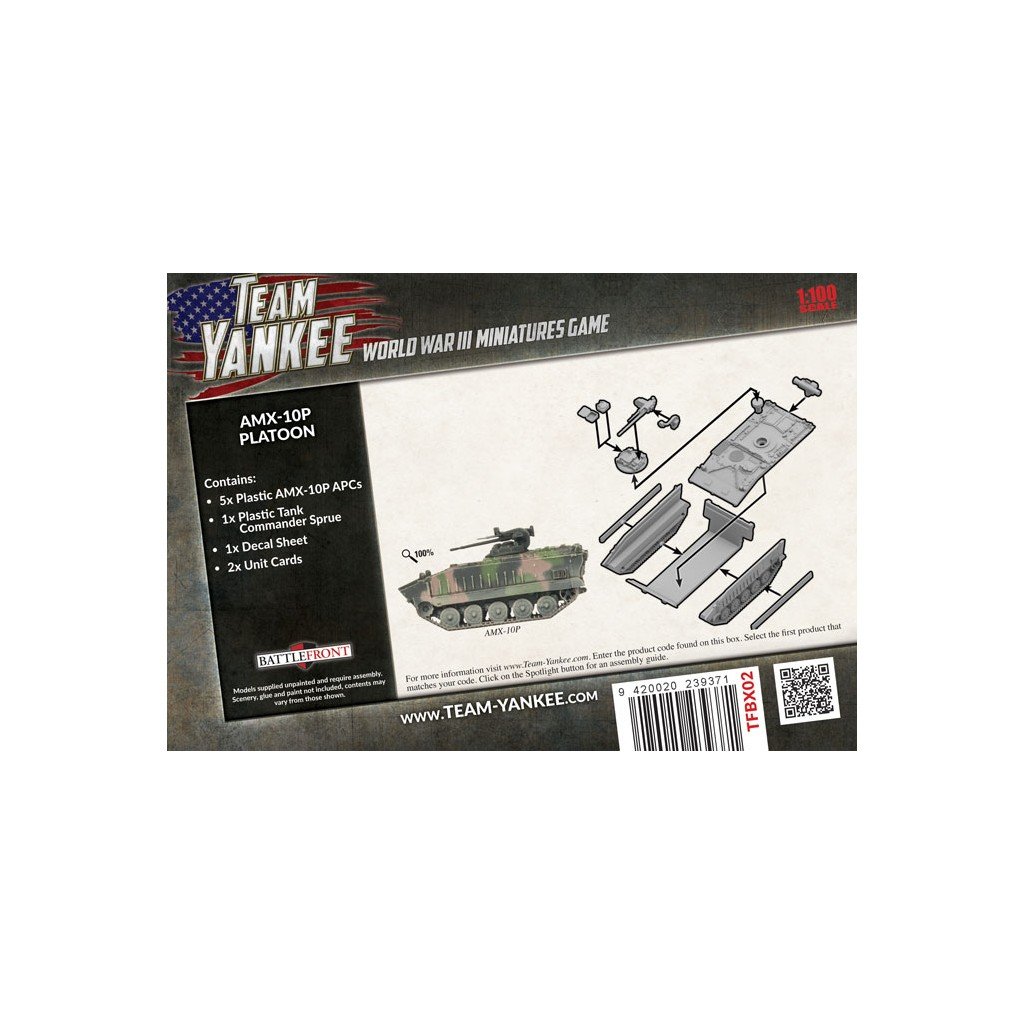 Team Yankee French AMX-10P Transport Platoon Miniatures Battlefront TFBX02 