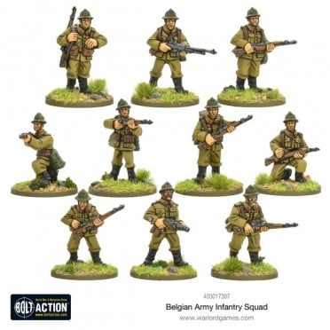 Bolt Action - Belgian - Infantry Squad