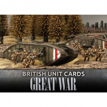 Flames Of War - Great War - British Unit Cards