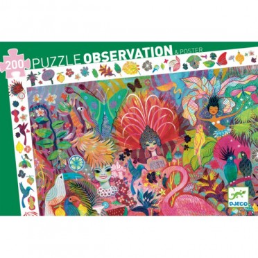 Puzzle Observation - Carnaval de Rio – 200 Pièces