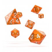 Oakie Doakie Dice dés RPG-Set Translucent - Orange (7)