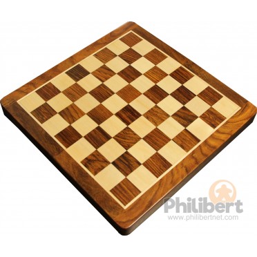 Jeu d'échecs pliant magnétique marqueté, 30 cm - Bois Laqué