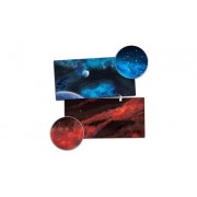 Terrain Mat Mousepad - Two Sided - Frozen Planet / Crimson Gas Cloud 90x90
