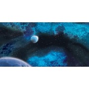Terrain Mat Mousepad - Two Sided - Crimson Gas Giant / Frozen Star System - 90x180