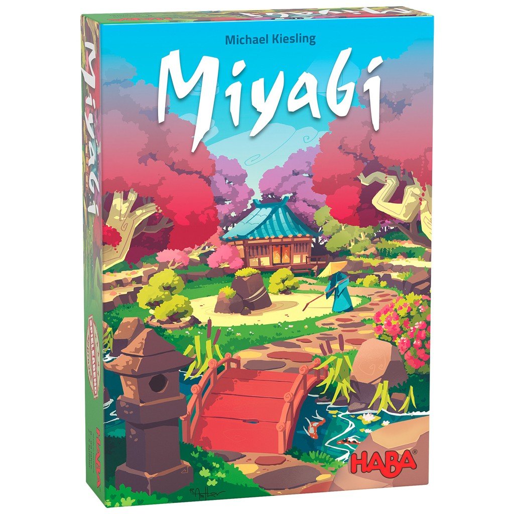 Miyabi (8 ans et +). Un jeu d’assemblage captivant, tout est question de tactique et d’agencement. De 2 à 4 joueurs