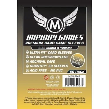 Card Game Sleeves - 80x120mm - 50p