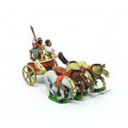 Hittite: General, driver and javelinman in 4 horse chariot