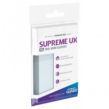 50 Sleeves Standard Transparent : Supreme UX 3rd Skin