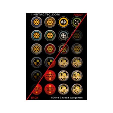 1-48 Tactic - 24 Game Markers Punchboard