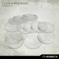 Clear Acrylic Bases: Round 60mm (15) 0