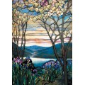 Puzzle -Tiffany  - Magnolias et Iris - 1000 pièces 0