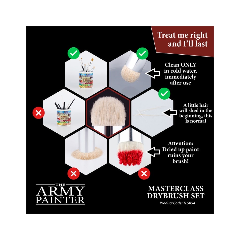 Buy Masterclass Drybrush Set - Miniatures games - Army Painter