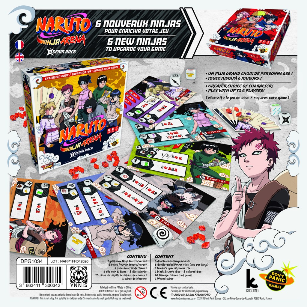 Naruto: Ninja Arena – Genin Pack Expansion, Board Game