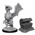D&D Nolzur's Marvelous Unpainted Miniatures: Bronze Dragon Wyrmling & Treasure 0
