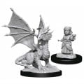 D&D Nolzur's Marvelous Unpainted Miniatures: Silver Dragon Wyrmling & Female Halfling 0