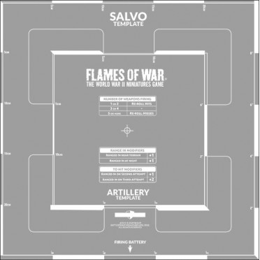 Flames of War - Salvo Template