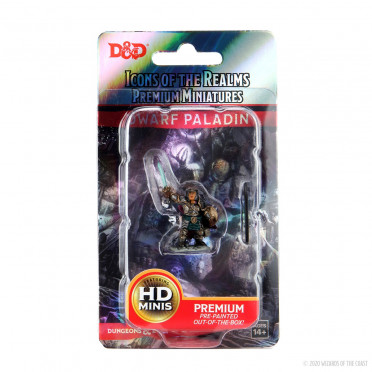 D&D Icons of the Realms Premium Figures - Dwarf Paladin Female