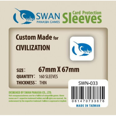 Swan Panasia - Card Sleeves Standard - 67x67mm - 160p