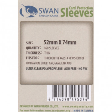 Swan Panasia - Card Sleeves Standard - 52x74mm - 160p